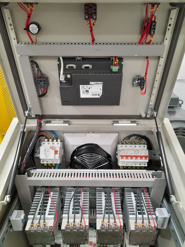 Cuadro con equipo de control y ventilación