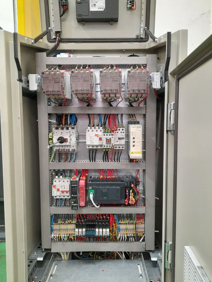 Cuadro de control con PLC y seguridad