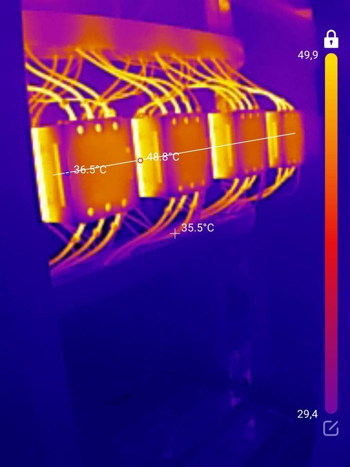 Revisión con cámara termográfica