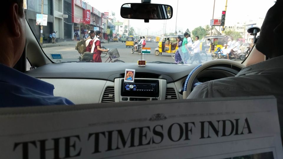 Camino de una planta en la India