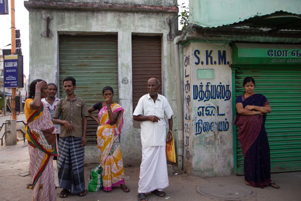 Calle de una ciudad de la India